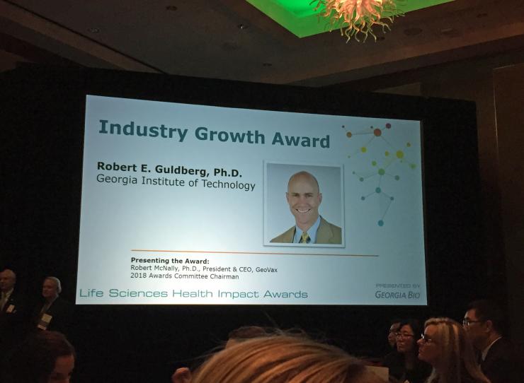 Guldberg Gets Top Georgia Bio Award