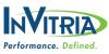 InVitria, Inc. logo - blue lettering that spells out InVitria, Inc. with a curved green half oval at the end and below the words performance in blue and defined in green